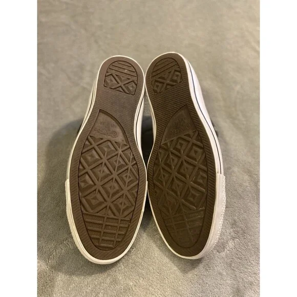 Converse All Star Chuck Taylor Leather Shoes Men’s 13 Black High Top Sneakers - Picture 10 of 16